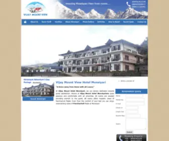 Munsiyarihotel.com(Resorts Hotels Munsiyari) Screenshot