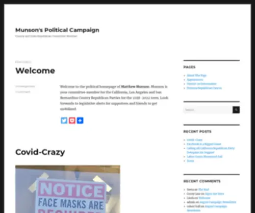Munsoncampaign.org(County and State Republican Committee Member) Screenshot
