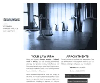 Munsonlaw.com(Munson Law Firm) Screenshot