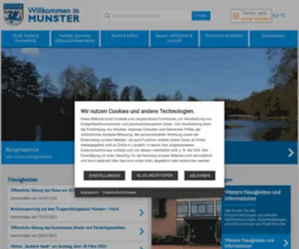 Munster.de(Stadt Munster) Screenshot