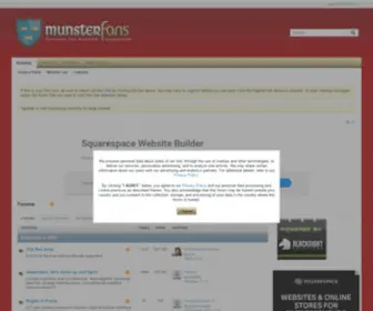 Munsterfans.com(Munster Rugby Supporters) Screenshot