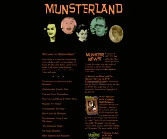 Munsterland.net(The Munsters at Munsterland) Screenshot