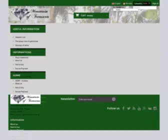 Muntelecomorilor.ro(Pietre pretioase si semipretioase naturale pentru bijuterii) Screenshot