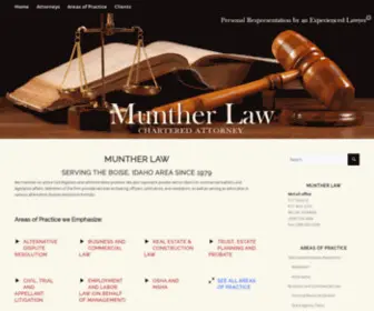 Muntherlaw.com(Personal Representation by an Experienced Attorney) Screenshot