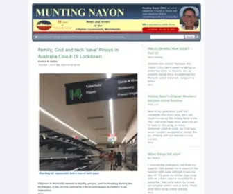 Muntingnayon.com(Munting Nayon News Magazine) Screenshot