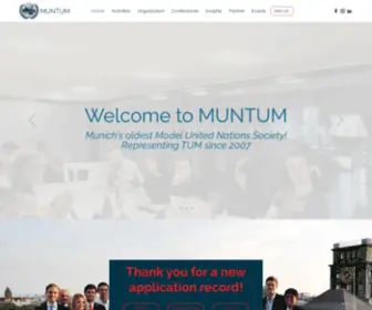 Muntum.org(Model United Nations TU Munich e.V) Screenshot