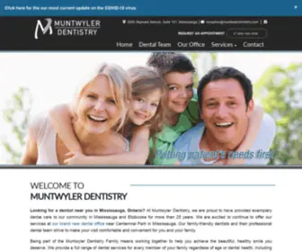 Muntwylerdentistry.com(Family & Cosmetic Dentist in Mississauga) Screenshot