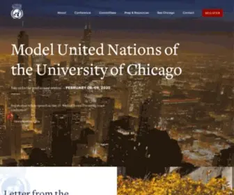 Munuc.org(Model United Nations of the University of Chicago) Screenshot