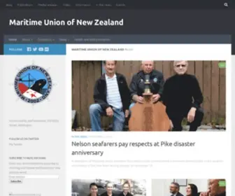 Munz.org.nz(Representing New Zealand maritime workers since 2002) Screenshot