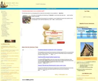 Muonglao.com(Promoting the Country of Laos) Screenshot