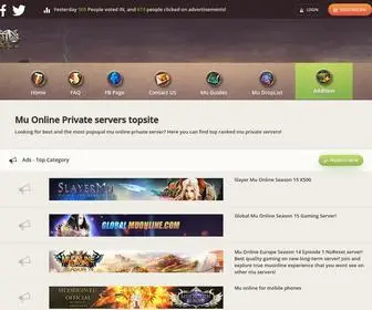 Muonline.us(Mu Online Private Servers Toplist) Screenshot