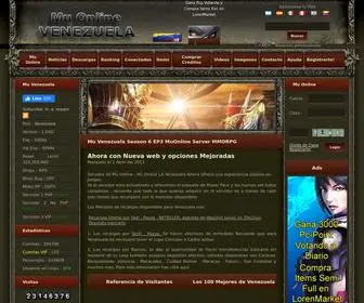 Muonlinela.com.ve(Mu Venezuela) Screenshot