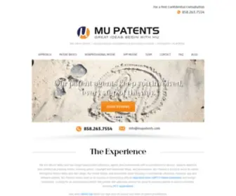 Mupatents.com(Patent Attorney San Diego) Screenshot