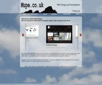 Mupe.co.uk(Mupe Web Design) Screenshot