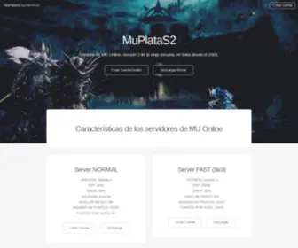 Muplatas2.com(MuPlataS2 MU Online) Screenshot