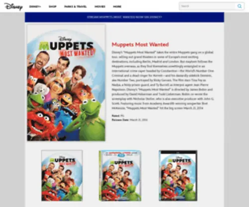 Muppetsfromspace.com(Muppets Most Wanted) Screenshot