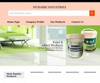 Murabbipaints.com(MURABBI INDUSTRIES) Screenshot