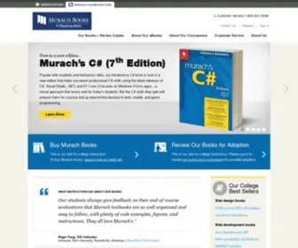 Murachforinstructors.com(Murach Books programming textbooks and courseware for colleges and trainers since 1974 for) Screenshot