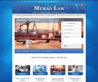 Muradlaw.com(Boston Car Accident Lawyer) Screenshot