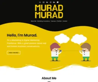 MuradMurad.com(Digital Marketing Freelancer and Marketing Consultant) Screenshot