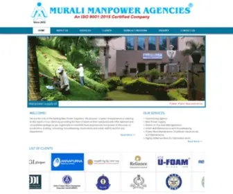 Muralimanpower.com(Murali Manpower Agencies) Screenshot