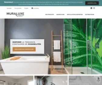 Muraluxe.ca(Panneaux pour mur de douche en aluminium) Screenshot