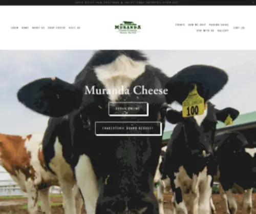 Murandacheese.com(Muranda Cheese Company) Screenshot