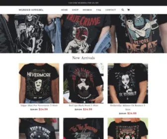 Murderapparel.com(Murder Apparel) Screenshot