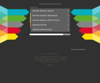Murderbychocolate.net(Murder by Chocolate) Screenshot