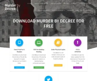 Murderbydecree.com(By Kevin Annett) Screenshot