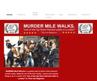 Murdermiletours.com(Murder Mile Walks) Screenshot