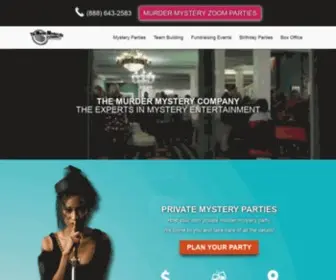 Murdermysteryco.com(The Murder Mystery Company) Screenshot