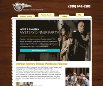 Murdermysterydinnerphoenix.com(Phoenix Murder Mystery Dinner Parties & Dinner Theater) Screenshot