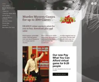 Murdermysterygames.co.uk(Murder Mystery Games) Screenshot