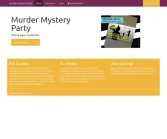 Murdermysteryparty.co.uk(Murder mystery party costume suggestions and guest information for the following games) Screenshot