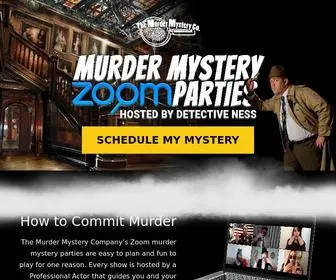 Murdermysteryzoomparty.com(Zoom Murder Mystery Party Game Online from The Murder Mystery Co) Screenshot