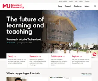 Murdoch.edu.au(Murdoch University in Perth Australia) Screenshot