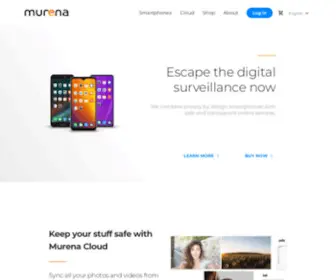 Murena.com(DeGoogled and privacy by design smartphones and cloud services) Screenshot