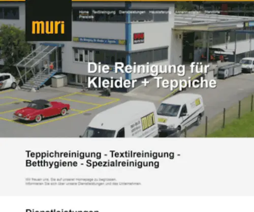 Muri-TEX.ch(Muri AG Textilreinigungen 6010 Kriens) Screenshot