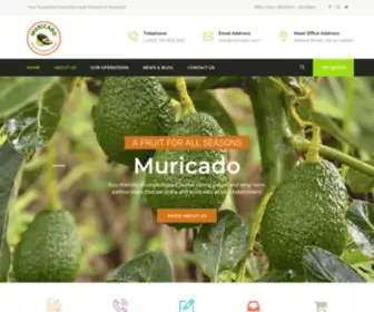 Muricado.com(Fresh Organic Avocado Growers) Screenshot