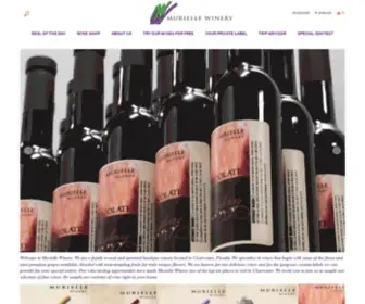 Muriellewinery.com(Murielle Winery Clearwater Fl home of Daily free wine tastings) Screenshot