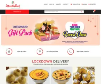 Murlidharsweets.com(Murlidhar Sweets) Screenshot