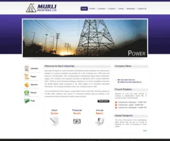 Murliindustries.com(Murli industries Ltd) Screenshot