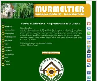 Murmeltier.com(Landschulheim Donautal) Screenshot