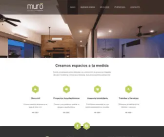 Muroconstruccion.com.mx(Constructora en Mérida) Screenshot