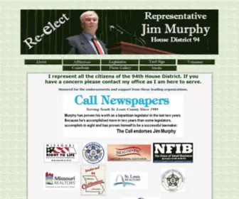 Murphy4Missouri.com(Re-elect Jim Murphy) Screenshot