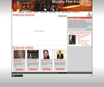 Murphyfineartscenter.org(Murphy Fine Arts Center) Screenshot