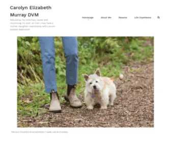 Murrayandmadronich.com(Rebuilding my veterinary career and reconciling my past) Screenshot