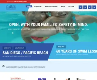 Murraycallanswimschools.com(San Diego Swim School) Screenshot