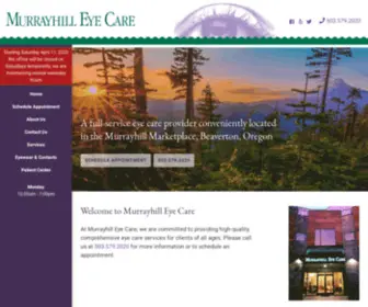 Murrayhilleyecare.com(Murrayhill Eye Care) Screenshot